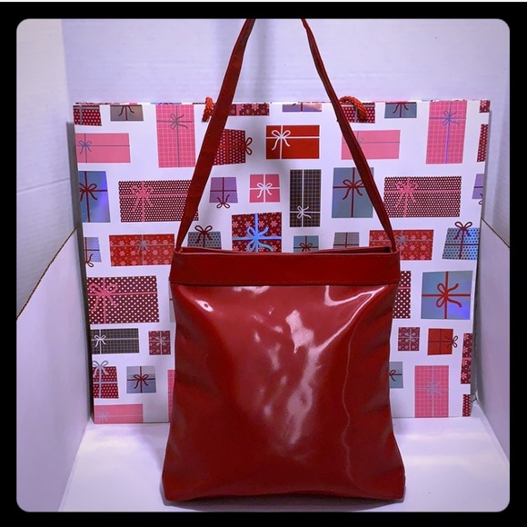 Like New GIVENCHY Parfums Red Perforated Tote Bag - Picture 5 of 14